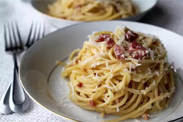 Carbonara Spaghetti pasta at Café Pride