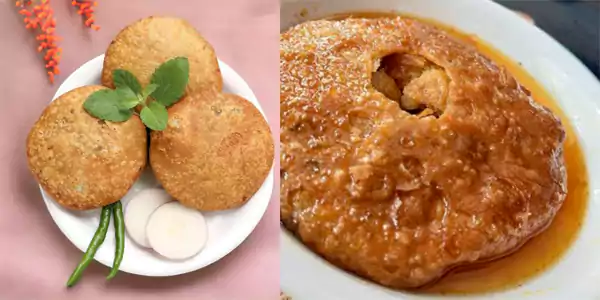 Kachori at Rawat Mishthan Bhandar