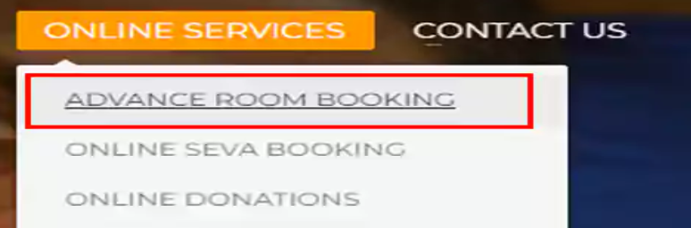 advance room booking