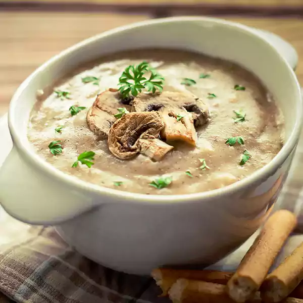 Cream of Mushroom Soup at Sos Café