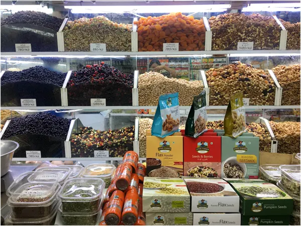 Dry fruits at INA