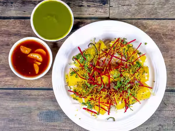 Khandvi Chaat at Soni Bakers