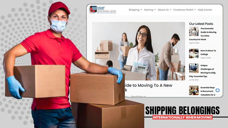 shipping belongings internationally when moving