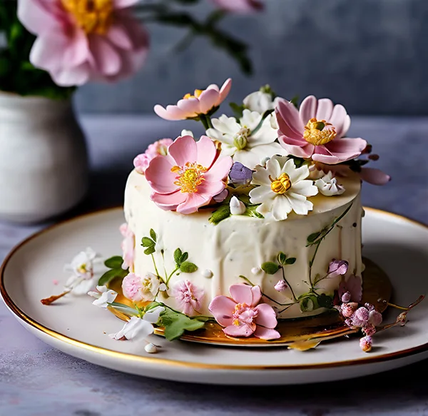 Floral Design Birthday Cake