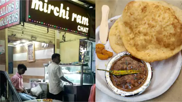 Chole Bhature at Mirchi Ram Restaurant