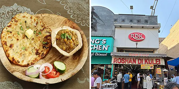 Amritsari Kulcha with Chana at Roshan di Kulfi