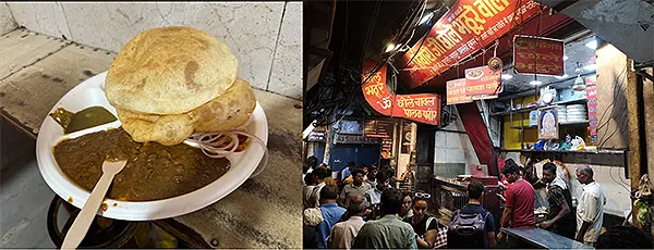 Chole Bhature at Tiwari ji Corner