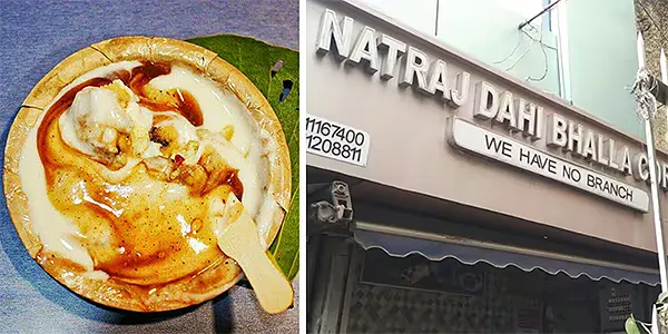 Dahi Bhalla at Natraj Dahi Bhalla