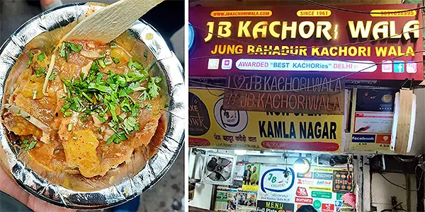 Kachori and Sabzi at Jung Bahadur Kachori Wala