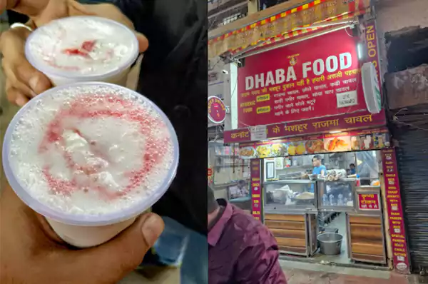 Thandi Lassi at Dhaba Food