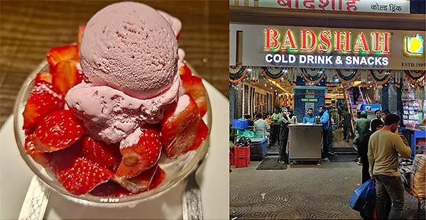 Strawberry Ice Cream at Badshah Cold Drink