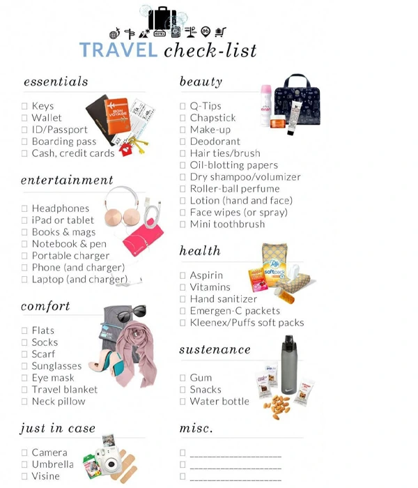 Travel Check List