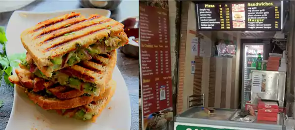 Bombay Cheese Grilled Sandwich at Scoop