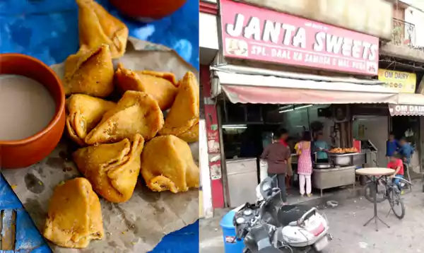 Moong Dal Samosa At Janta Sweets